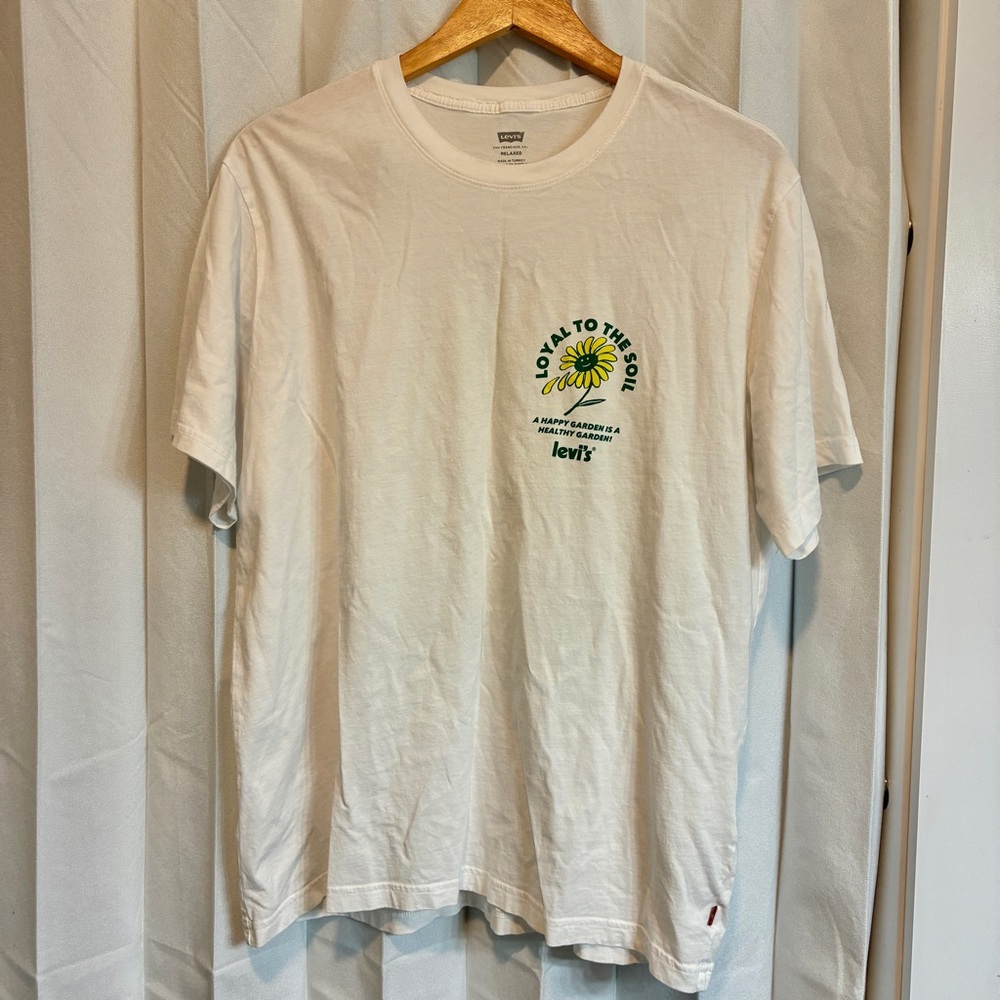 Levi’s Loyal to the Soil rare tshirt men’s large white gardening